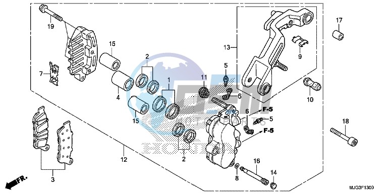 L. FRONT BRAKE CALIPER