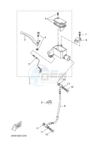 CW50 BOOSTER (5WWR) drawing FRONT MASTER CYLINDER