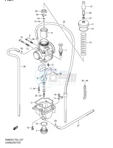 RM85 (P2) drawing CARBURETOR