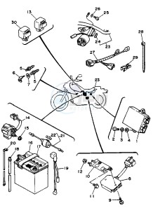 XV VIRAGO 250 drawing BATTERY