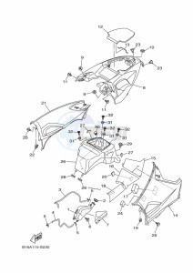 YFM700FWBD KODIAK 700 EPS (BGFB) drawing SIDE COVER