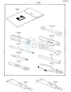 EX 250 E [NINJA 250R] (E1-E2) [NINJA 250R] drawing OWNER TOOLS