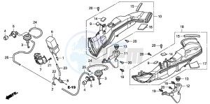 CBR1000RR drawing AIR INTAKE DUCT/SOLENOID VALVE