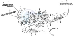 CBR600F drawing STRIPE (CBR600FS)