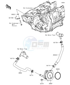 NINJA ZX-10R ABS ZX1000SGFB XX (EU ME A(FRICA) drawing Oil Cooler