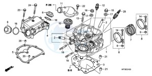 TRX420FAA Europe Direct - (ED) drawing CYLINDER HEAD