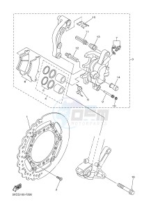 YZ125 (1SR8 1SR8) drawing FRONT BRAKE CALIPER