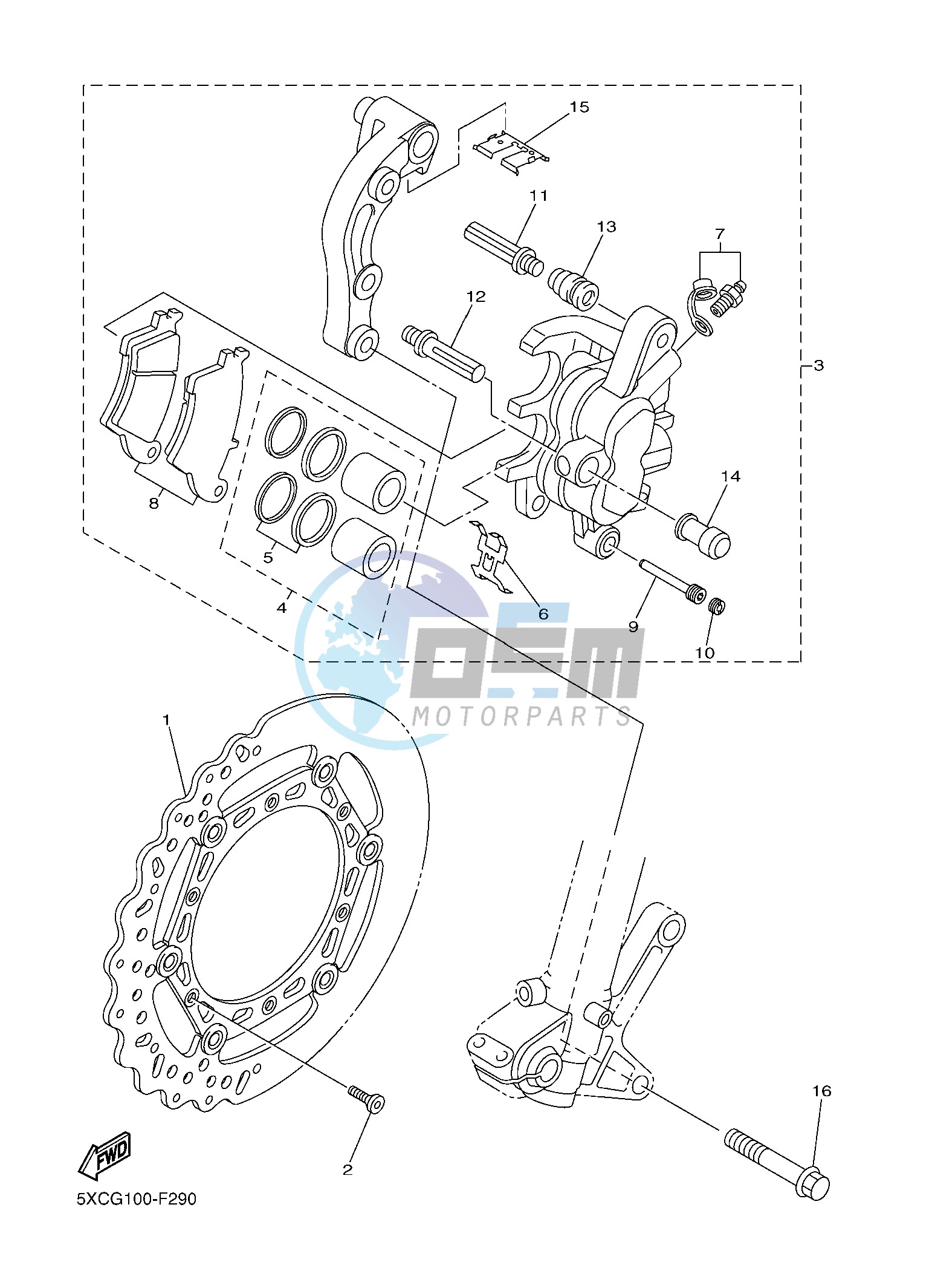 FRONT BRAKE CALIPER