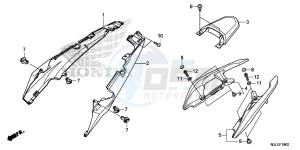 NC750SDE NC750SD Europe Direct - (ED) drawing SEAT COWL