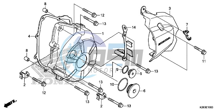 LEFT CRANKCASE COVER