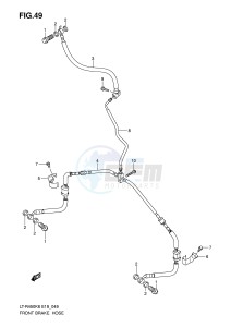 LT-R450 (E19) drawing FRONT BRAKE HOSE