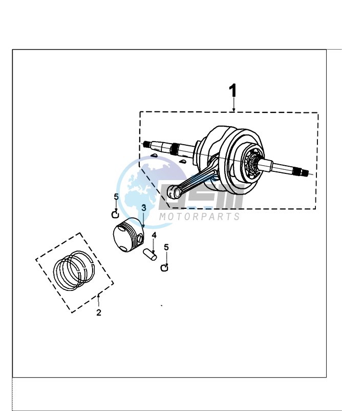 CRANKSHAFT AND PISTON