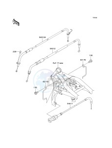 VN 1600 B [VULCAN 1600 MEAN STREAK] (B6F-B8FA) B8F drawing CABLES