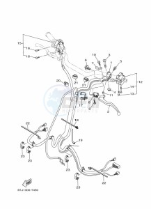 TRACER 900 GT MTT850D (B1JD) drawing HANDLE SWITCH & LEVER