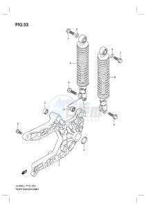 UH200G BURGMAN EU drawing REAR SWINGINGARM