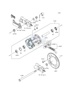 KLX125 KLX125CDS XX (EU ME A(FRICA) drawing Rear Hub