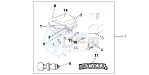 CBF600N drawing TOP BOX 35 L NH-411M