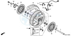 GL1800G GOLDWING 2ED drawing FRONT WHEEL