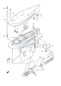 DF 225 drawing Gear Case (C/R)