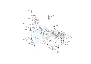 YP MAJESTY 250 drawing HANDLE SWITCH – LEVER