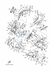 TRACER 900 MTT850 (B5CC) drawing COWLING