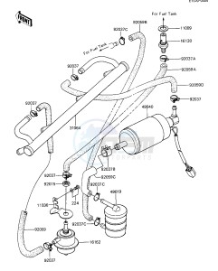 ZX 1100 A [GPZ] (A1-A2) [GPZ] drawing FUEL PUMP