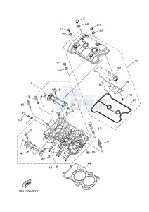 MT07 700 (1WS1 1WS2) drawing CYLINDER HEAD