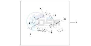 CB500 drawing ENGINE GUARD