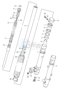 DR350 (E1) drawing FRONT DAMPER