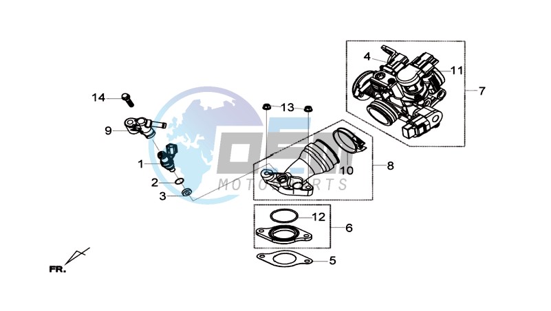 INLET / FUEL INJECTOR / THROTTLE VALVE BODY