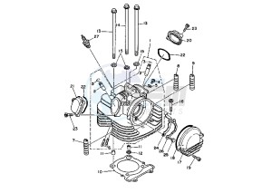 ATV 350 drawing CYLINDER HEAD