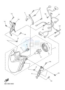 XJ6SA 600 DIVERSION (S-TYPE, ABS) (36DE 36DG) drawing HEADLIGHT