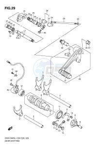 GSX1300R (E3-E28) Hayabusa drawing GEAR SHIFTING