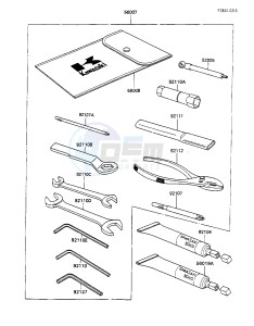 ZX 600 [NINJA 600R] (C3-C7) [NINJA 600R] drawing OWNERS TOOLS