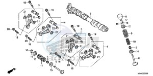 VFR1200XDLE CrossTourer ED drawing CAMSHAFT/VALVE (FRONT)