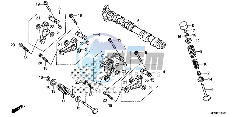 CAMSHAFT/VALVE (FRONT)