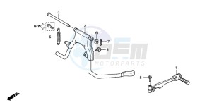 NVS503SH 502 drawing STAND/KICK PEDAL