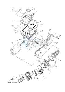 YFZ450 YFZ450B (1PD2 1PD3 1PD1) drawing INTAKE