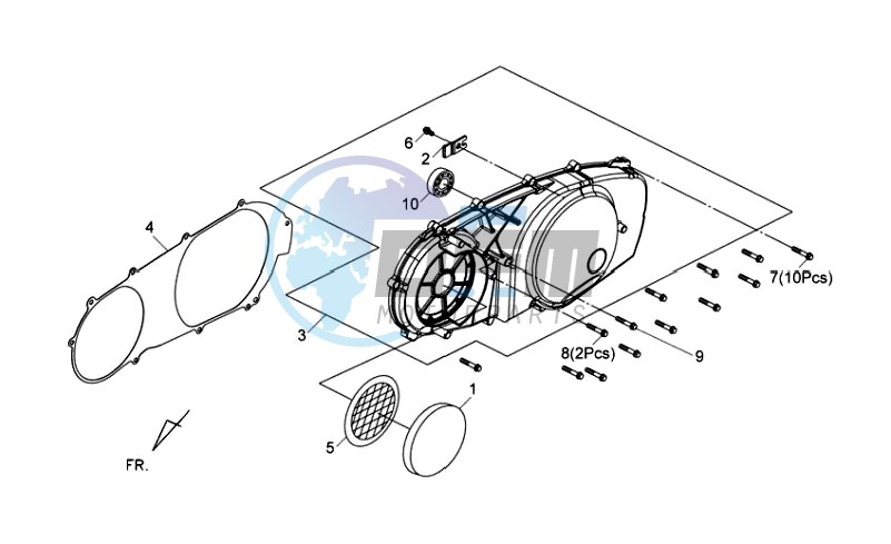 L  CRANK CASE COVER ASSY