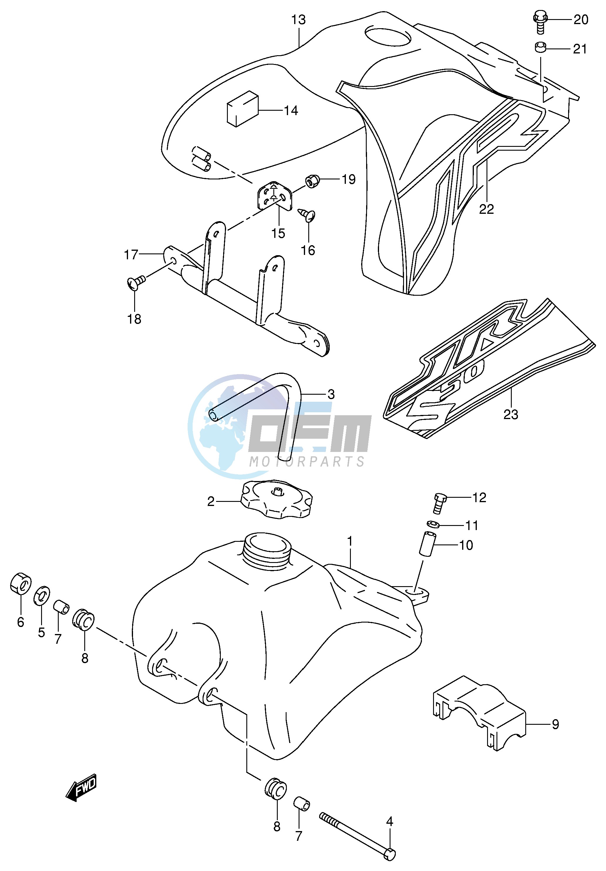 FUEL TANK (MODEL Y K1)