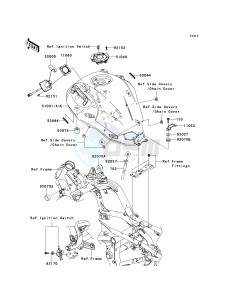 KLE 650 A [VERSYS] (9F-9F) A8F drawing FUEL TANK-- A7F_A8F- -