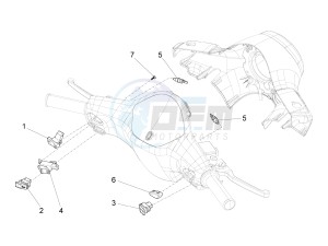 LX 125 4T 3V ie drawing Selectors - Switches - Buttons