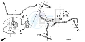 FES150A9 Europe Direct - (ED / ABS) drawing REAR BRAKE PIPE (FES125A)(FES150A)