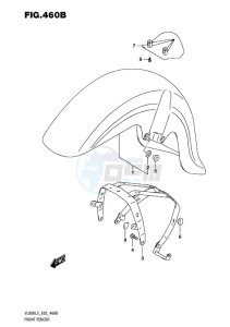 VL800 INTRUDER EU drawing FRONT FENDER