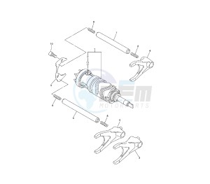 FJR AS 1300 drawing SHIFT CAM AND FORK