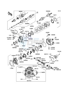 KVF750 4x4 KVF750-A1 EU GB drawing Drive Shaft-Front