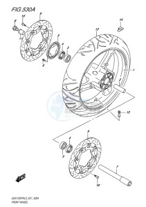 GSX-1250F ABS EU drawing FRONT WHEEL