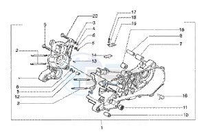 Runner 125 FX 2t drawing Crankcase