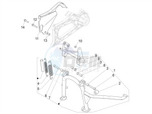 MP3 500 MAXI SPORT-BUSINESS-ADVANCED E4 ABS (EMEA-APAC) drawing Stand/s