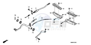 TRX250TEB drawing PEDAL/ STEP